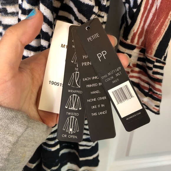 Brand New ! Nic + Zoe Striped Cardigan - Picture 3 of 4